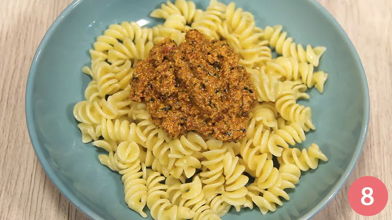 fusilli-al-pesto-di-pomodori 8